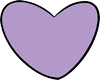 Corazón de inclusión y diversidad en colores morado y lila, simbolizando igualdad y respeto.